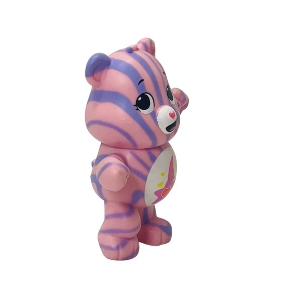 True Dreams Care Bears Mini Figure Pink & Purple Striped Moon & Heart Belly Toy - Picture 5 of 8